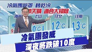 【戴立綱報氣象】冷氣團影響到週五 週休天晴早晚冷｜冷氣團南下 入夜溫降明顯 穿著保暖 20250115