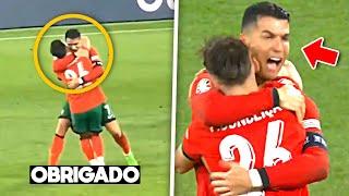 Cristiano Ronaldo & Conceição Hugs after Match against Czech Republic ️