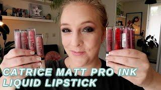 CATRICE MATT PRO INK LIQUID LIPSTICK // Review, lip swatches & wear test of all 10 shades