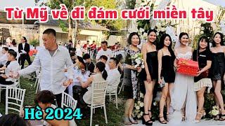 Bay từ Mỹ về Việt Nam dự đám cưới của em gái đại gia Tiền Giang