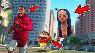 SHINCHAN Found And TRY TO KILL MOMO GHOST In GTA 5.. (Horror Mod)