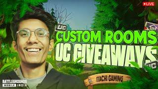 BGMI LIVE CUSTOM ROOM | RP AND UC GIVEAWAY EVERY MATCH | CHANNEL MEMBERSHIP IS ON!