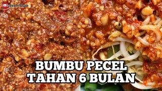 RESEP BUMBU PECEL TAHAN 6 BULAN DI KULKAS 3 BULAN TANPA KULKAS , SAMBAL KACANG BUMBU PECEL