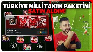 TÜRKİYE MİLLİ TAKIM PAKETİNİ SATIN ALDIM! EURO 2024 KARTLARI! eFootball Mobile 2024