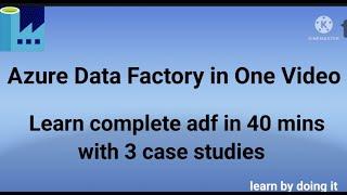 Azure Data Factory in One Video | Real time end to end azure data engineer project