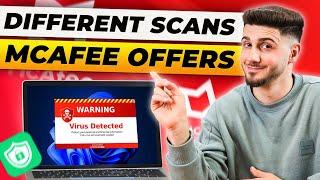 Virus scanning options with McAfee Antivirus