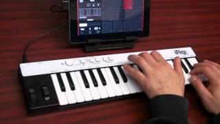 Recording music on iPad with iRig KEYS Universal portable keyboard and SampleTank iOS