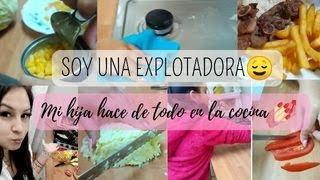 MI HIJA COCINA, LAVA Y LIMPIA CON UÑAS- LA EXPLOTO! 