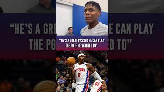 Marcus Sasser believes Jalen Duren could play PG if he wanted to #detroitpistons #detroitbasketball