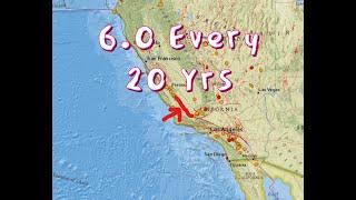 Parkfield Section of San Andreas Fault overdue? Sunday earthquake update. 8/25/2024