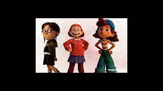 Mei, Giulia, and Margo get Red Glitter Bombed! #shorts #turningred #luca #despicableme #glitterbomb