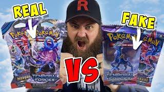 We Compare REAL and FAKE Pokemon Cards