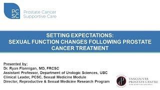 Setting Expectations: Sexual Function Changes Following Prostate Cancer Treatment