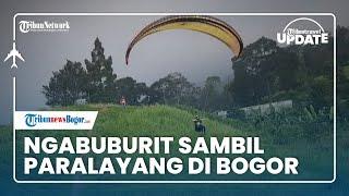  TRIBUN TRAVEL UPDATE: Ngabuburit sambil Paralayang di Puncak Bogor