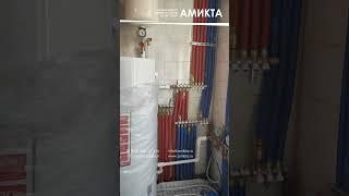Монтаж котельной с электрокотлом, газовым котлом и бойлером косвенного нагрева