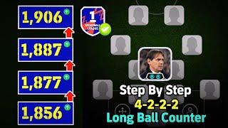 GOATED 4-2-2-2  How To Build PERFECT  Long Ball Counter 4-2-2-2 Squad Building In eFootball 2025 