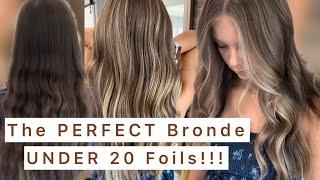 The PERFECT Bronde | UNDER 20 Foils!!! Fast & Easy Application | Low Maintenance