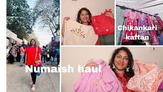 Numaish haul : Nampally exhibition chikankari kurtas, kaftan, dresses | Priyanka boppana