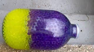 Breaking glass bottles A Crushing Crunchy & Soft Things !️