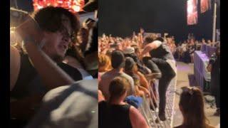 Ryan Upchurch Runs into The Crowd To Rescue a Passed Out Girl! Carried Her Out Of The Show