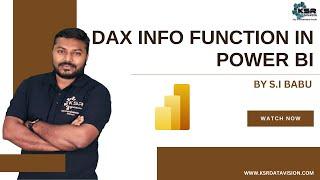 Mastering POWER BI with Genius DAX Functions | Dax Info Function in PowerBi