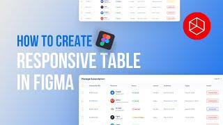 How to Create Responsive Table in Figma #figmadesign #figma