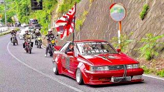 【四輪二輪 旧車大集合】瑞浪オールジャンルミーティング 街道レーサー グラチャン 旧車會