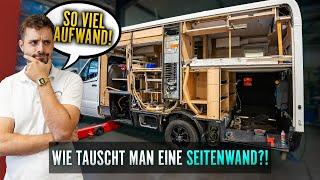 Wir tauschen eine komplette SEITENWAND!  | Königsdisziplin in der Wohnmobil-Werkstatt 