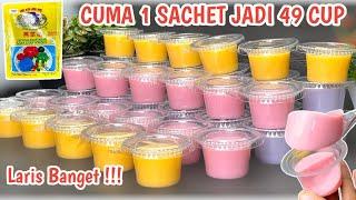 Ide jualan Puding Cup Aneka Rasa‼️Cuma 1 sachet Jadi Sebanyak ini