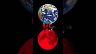 Earth VS Bloody Moon #shorts #space #earth #universe #solarsystem #planet