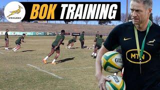 Springboks Training ahead of their match against Portugal