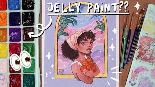 Trying out Jelly Gouache Paints  & talking about doing art full time