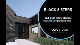 Projekt domu 2022 | Dwie Stodoły | Czarna elewacja/Black Sisters|Minimalistyczna forma|Modne wnętrze