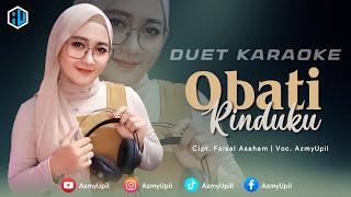 OBATI RINDUKU - ( CUT RANI ) || KARAOKE DUET BERSAMA AZMYUPIL