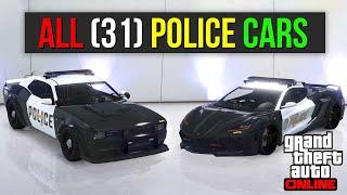 Explore Every Police Car Available in GTA 5 Online