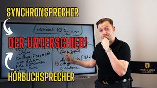 Unterschied Synchronsprecher und Hörbuchsprecher