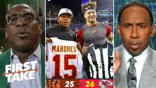 FIRST TAKE | NFL wants Chiefs to 3-Peat! - Shannon tells Stephen A. on Mahomes lucky to beat Bengals