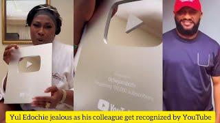 Yul Edochie pained after YouTube failed to recognize him rather gave award to his Colleague.