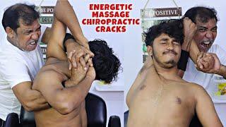 Energetic Massage by Asim Barber | Chiropractic Cracks | Old School Head Massage | Neck Crack | ASMR