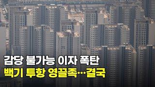 이자가 도대체 얼마야… 백기 투항 영끌족… 경매 물량 폭탄 이제 시작에 불과한 이유...