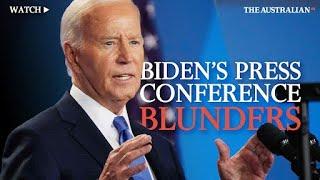 Joe Biden's 'Big Boy' press conference blunders