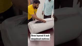 SleepyHead 8 inch King Size Mattress Unboxing & Review