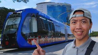 The First-Ever Autonomous Rapid Transit Trackless Tram In Putrajaya, Malaysia!