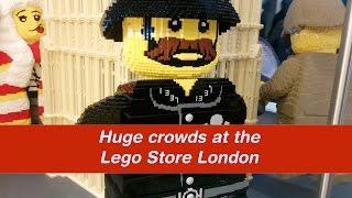 Huge Crowds at Lego Flagship Store London