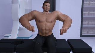 Male Muscle Growth Transformation Animation