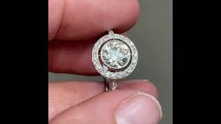 Antique French diamond halo ring, from about 1915 – sold by karendeakinantiques.com