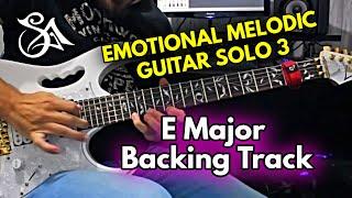 Emotional Melodic Guitar Solo 3 BACKING TRACK in E | Stel Andre