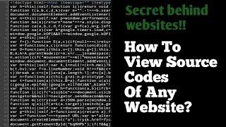 How To View Source Code Of Any Website?