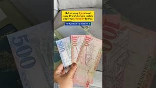 Ternyata uang segepok 3juta jd cuma 3lembar Riyal #uangsakuumroh #dompetpassport #riyalsaudi