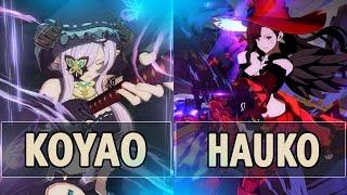 GBVSR:Koyao (Narmaya B.Butterfly) Vs Hauko (Beatrix)| High Level Gameplay.